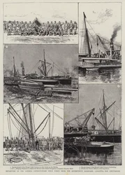 Départ de la force expéditionnaire Looshai du chantier naval gouvernemental de Calcutta pour Chittagong